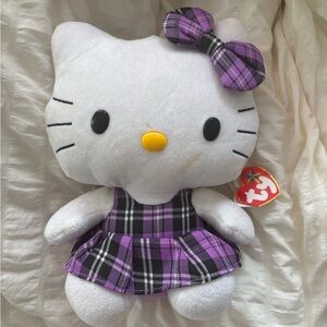 Hello Kitty Plush in Purple Outfit